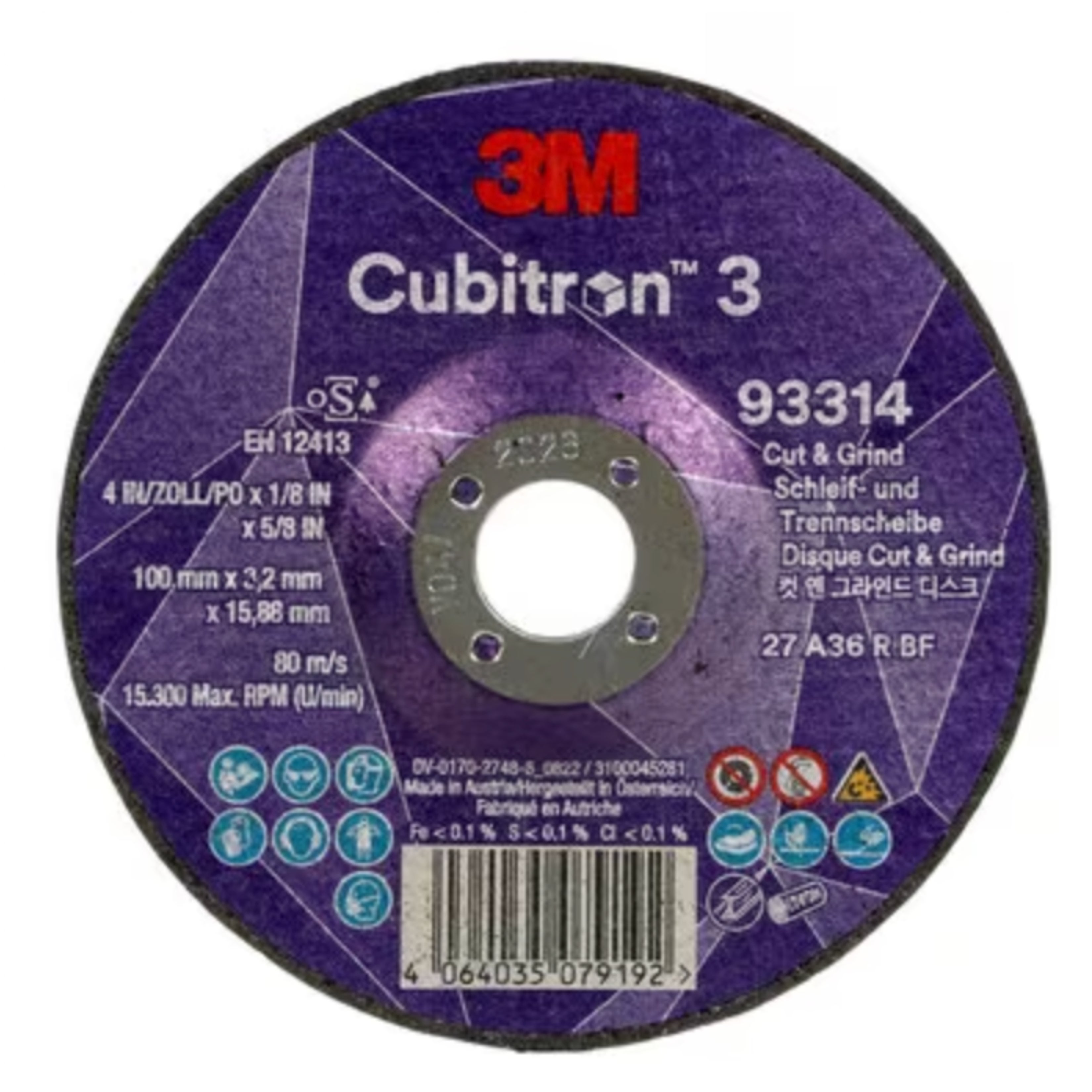 KAPSKIVA CUBITRON 3  , 93314, 36+, T27, 100 MM X 3.