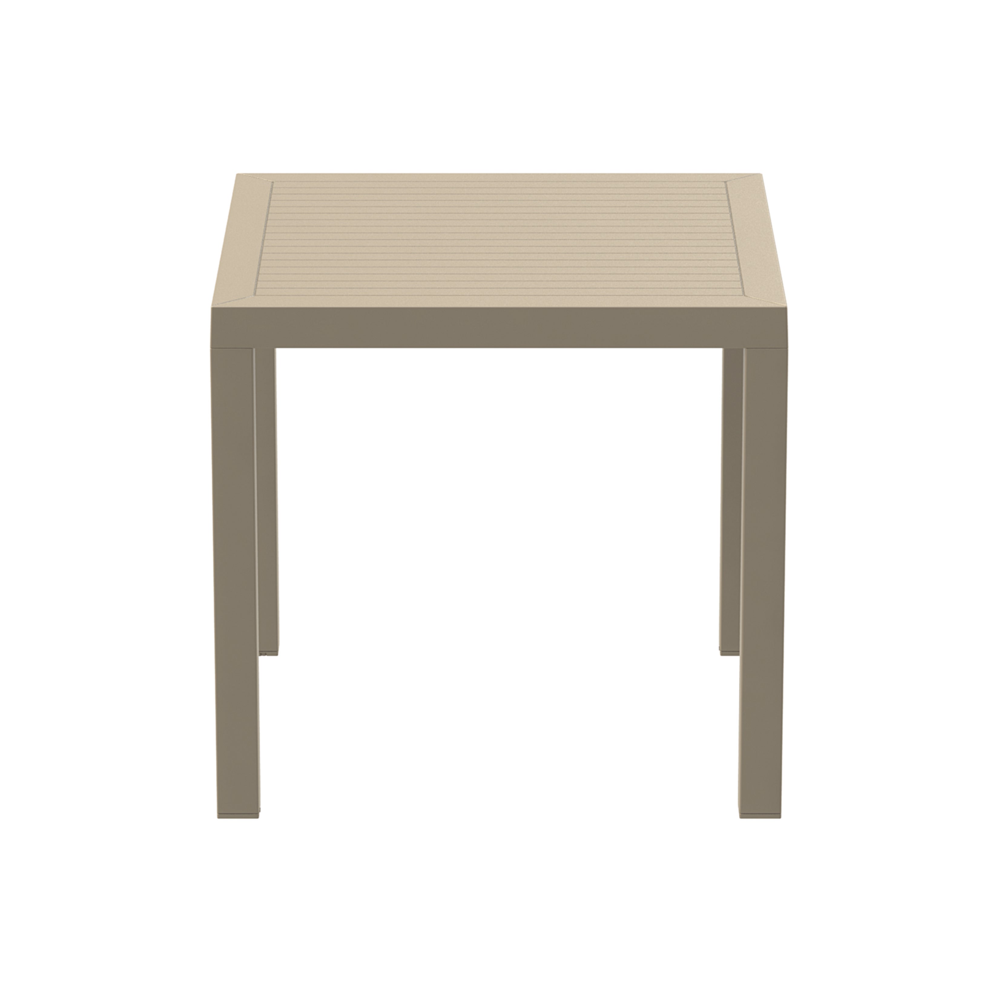 Ares bord 80x80, taupe (beige/ grå)