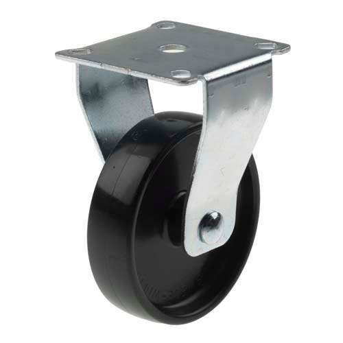 HJUL FAST 75MM 60X60MM SVART