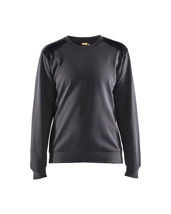 SWEATSHIRT 34081158 MELLANGRÅ/SVART L