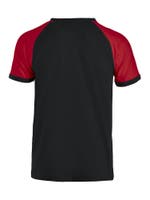 Raglan Tee Svart/röd XXL