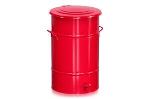 Avfallsbehållare 70 l inkl. Fo tpedal Röd