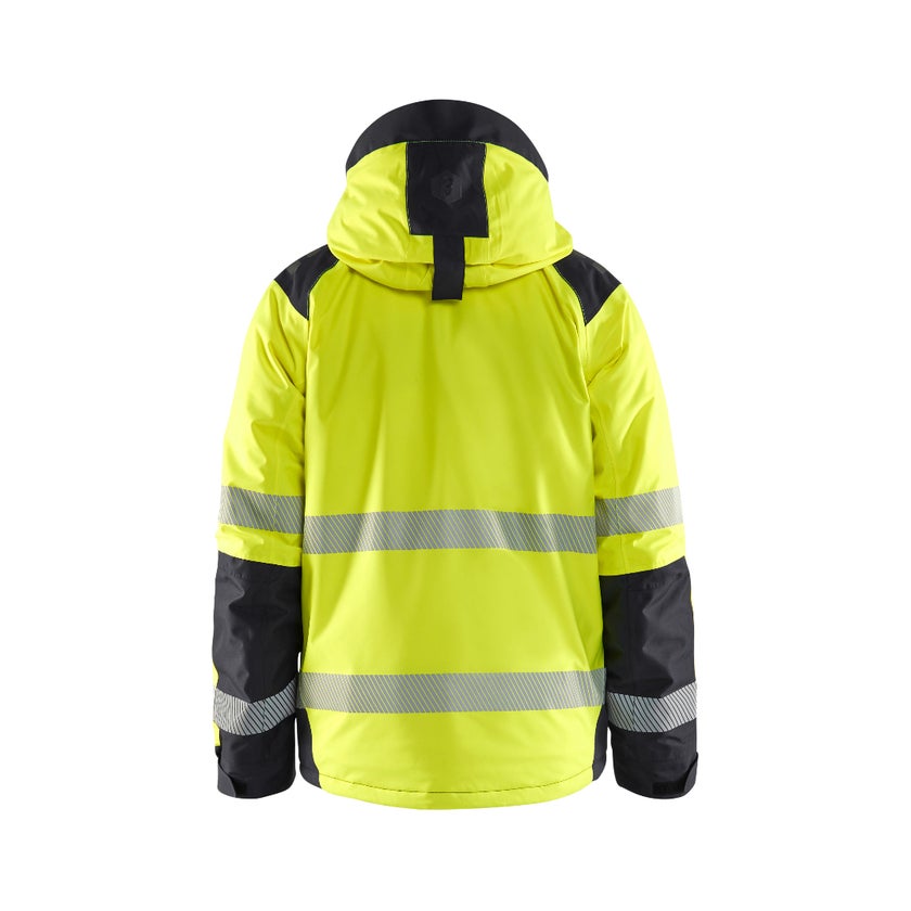 VINTERJACKA 44551987 VARSELGUL/SVART 6XL