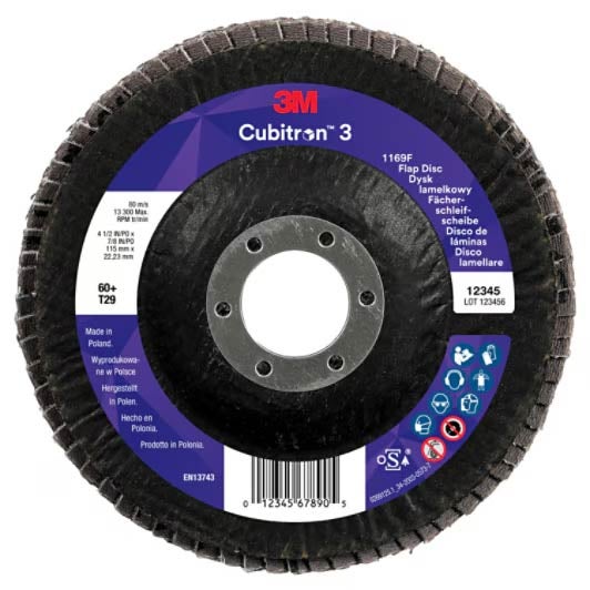 Cubitron 3 lamellrondell 1169F , 60+, T29-konisk, 115mm × 22