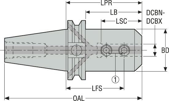 HÅLLARE CAT40ADB-EM25-4.000