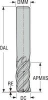 PINNFRÄS HM 554L250Z4.0-SIRON-A