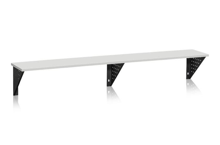 Sittbänk Vägghängd 2000 mm Lju sgrå Laminat