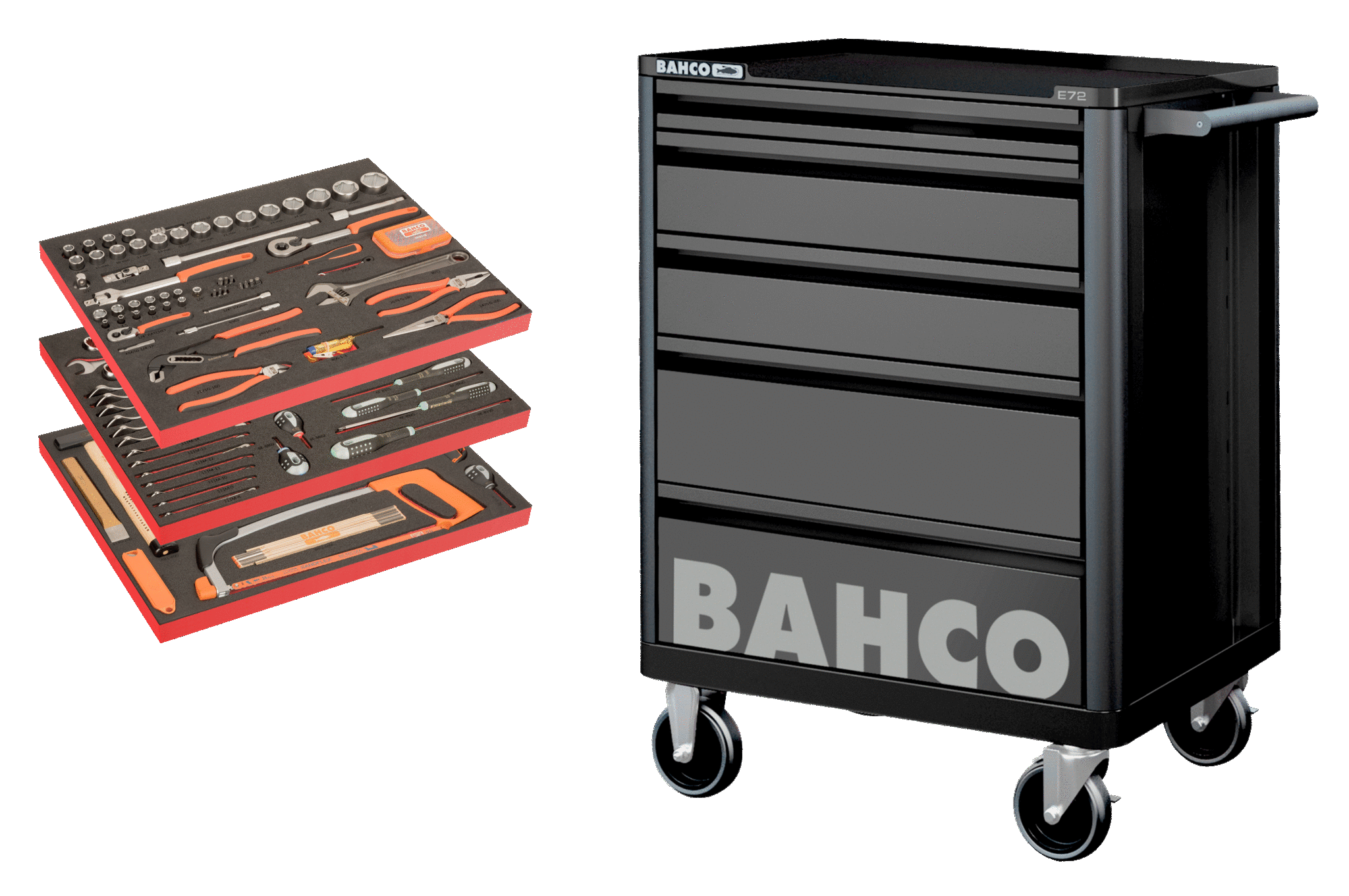 VERKTYGSVAGN BAHCO BASIC 158 DELAR