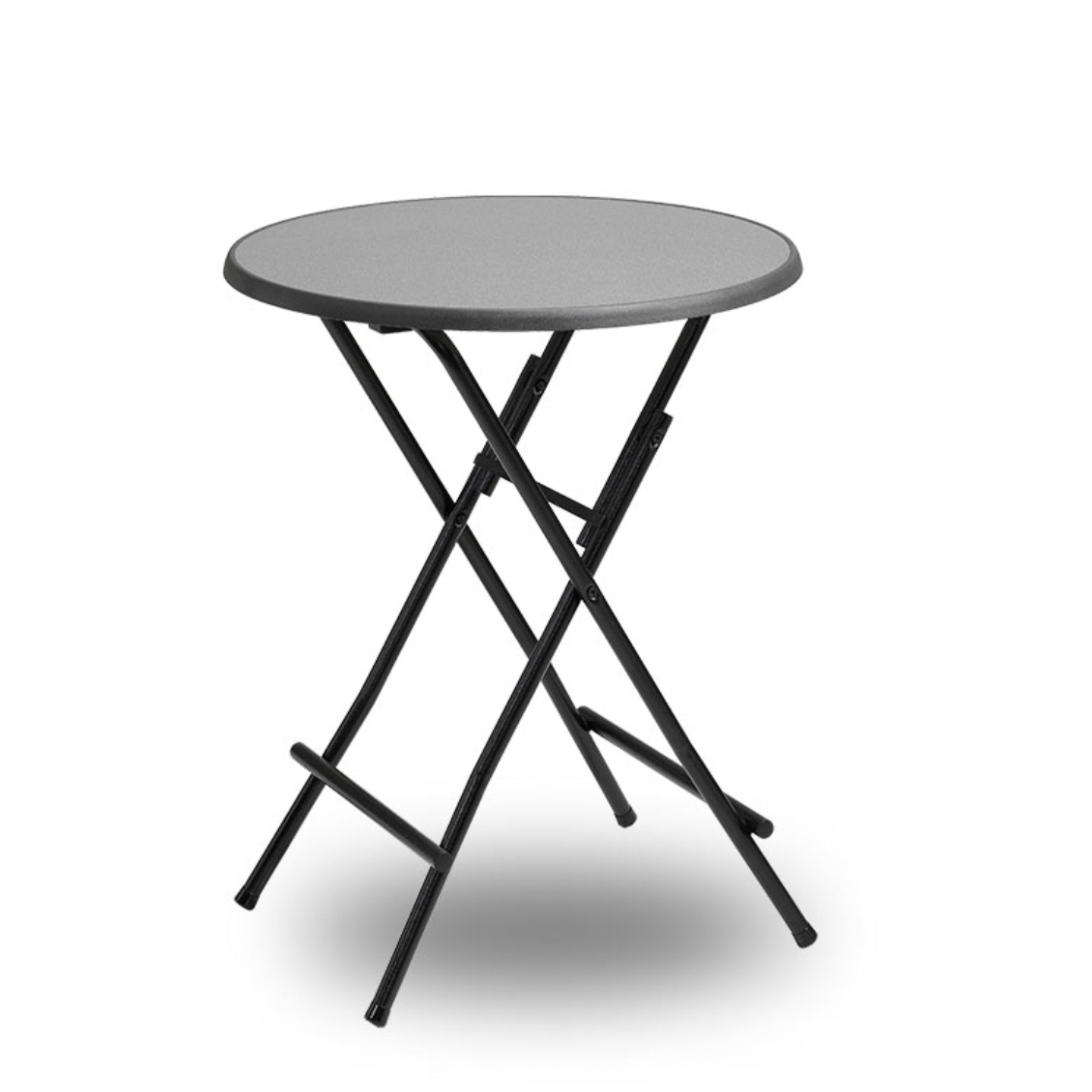 FLIP, Ø70CM, SVART SKIVA, SVAR T HAMMARLACK STATIV