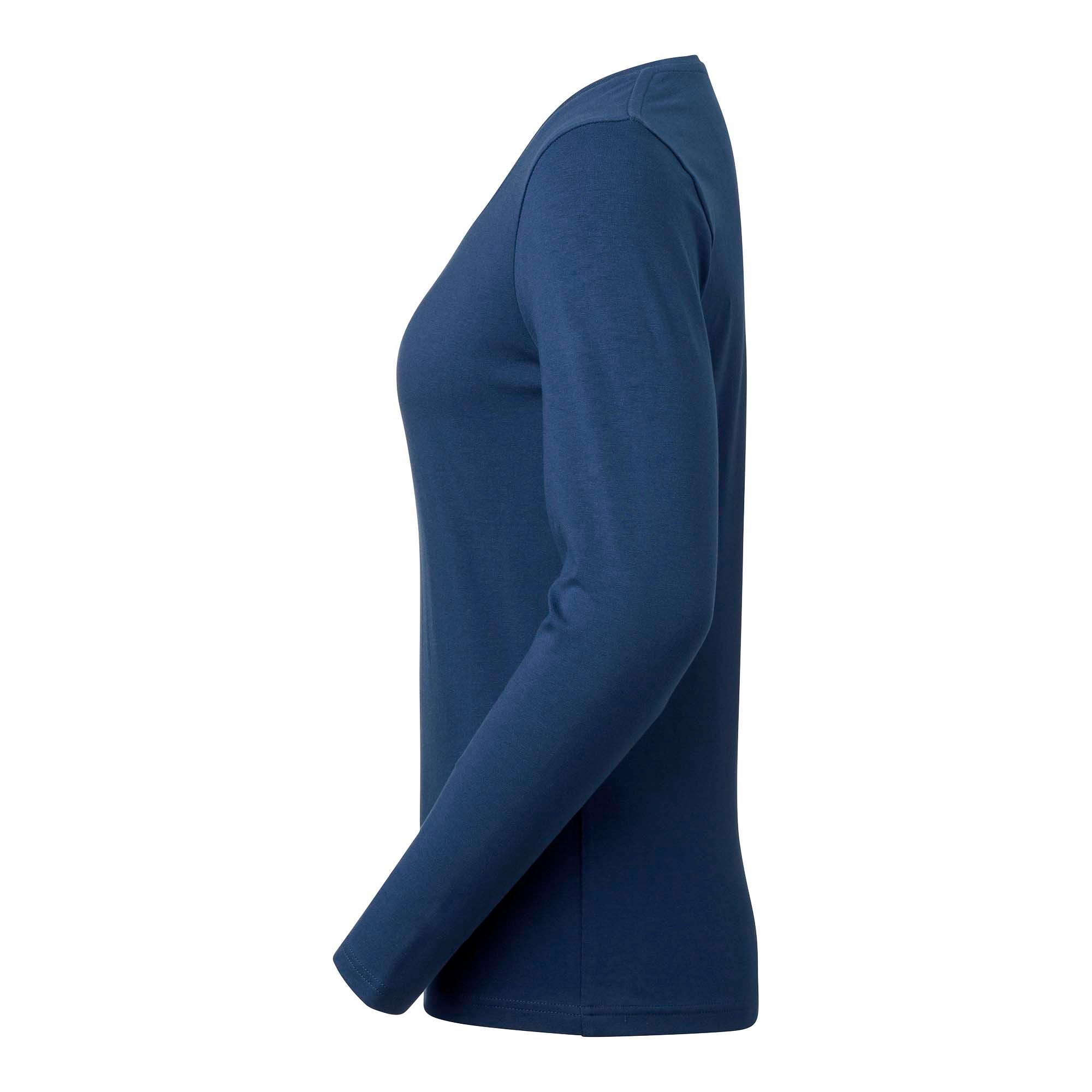 T-SHIRT LILY DAM RN LS INDIGO STORLEK XS