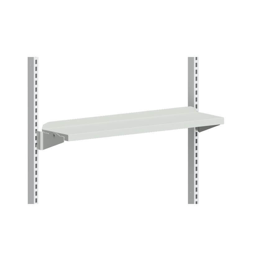 Hyllplan 900x210 mm Ljusgrå in kl. konsol