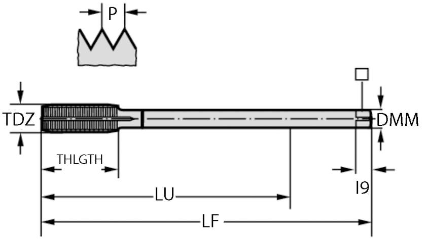 GÄNGTAPP TC420-M10-LH-WW60AD 6HX