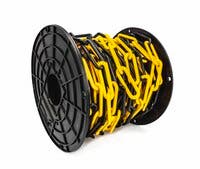 PLASTKÄTTING GUL/SVART 8 MM
