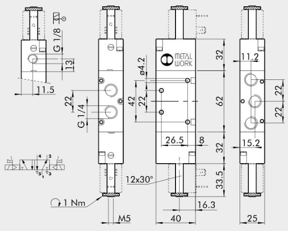 VENTIL SOV 35 SOB 1/4