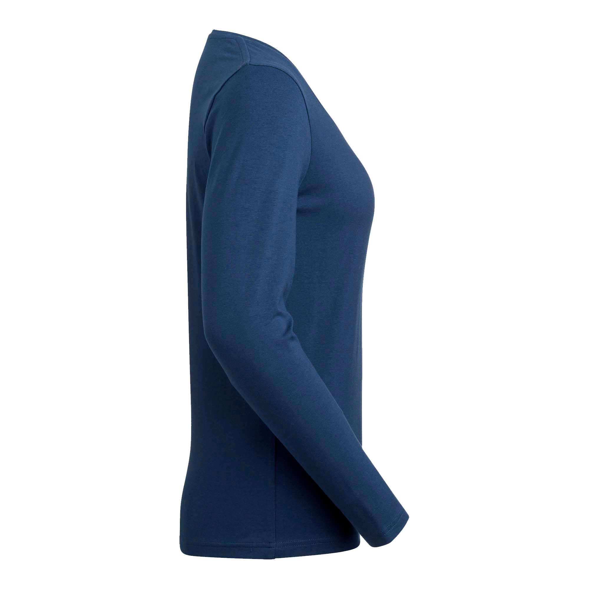 T-SHIRT LILY DAM RN LS INDIGO STORLEK XS