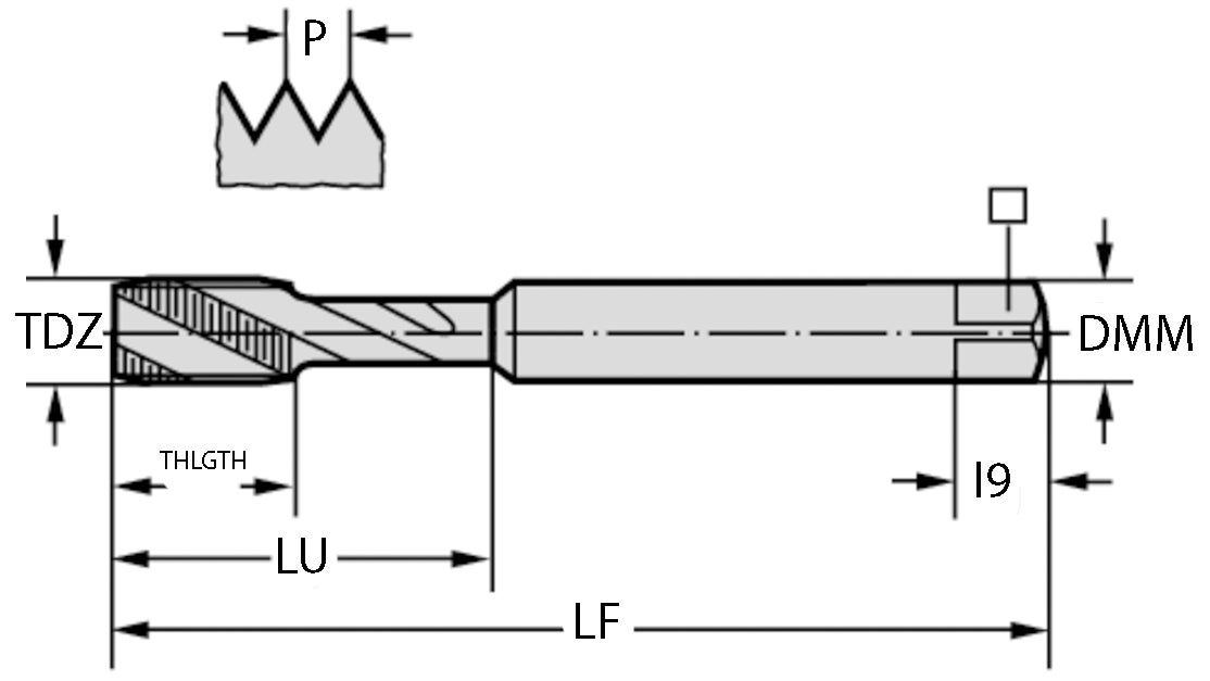 GÄNGTAPP 2046663-M20 M 20-6HX 140/30/16/4