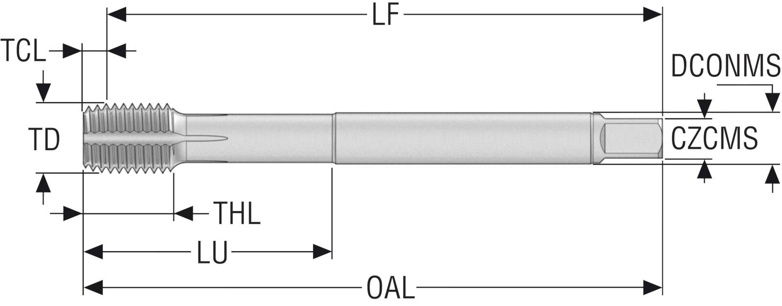 Gängtapp T33-FSN09C05-7/16-20- 22R