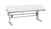 Vinklingsbart bord W400 2200x800mm delad bordsskiva