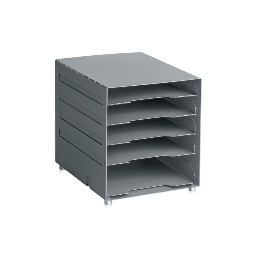 Pappersfack A4 5-fack, Grå