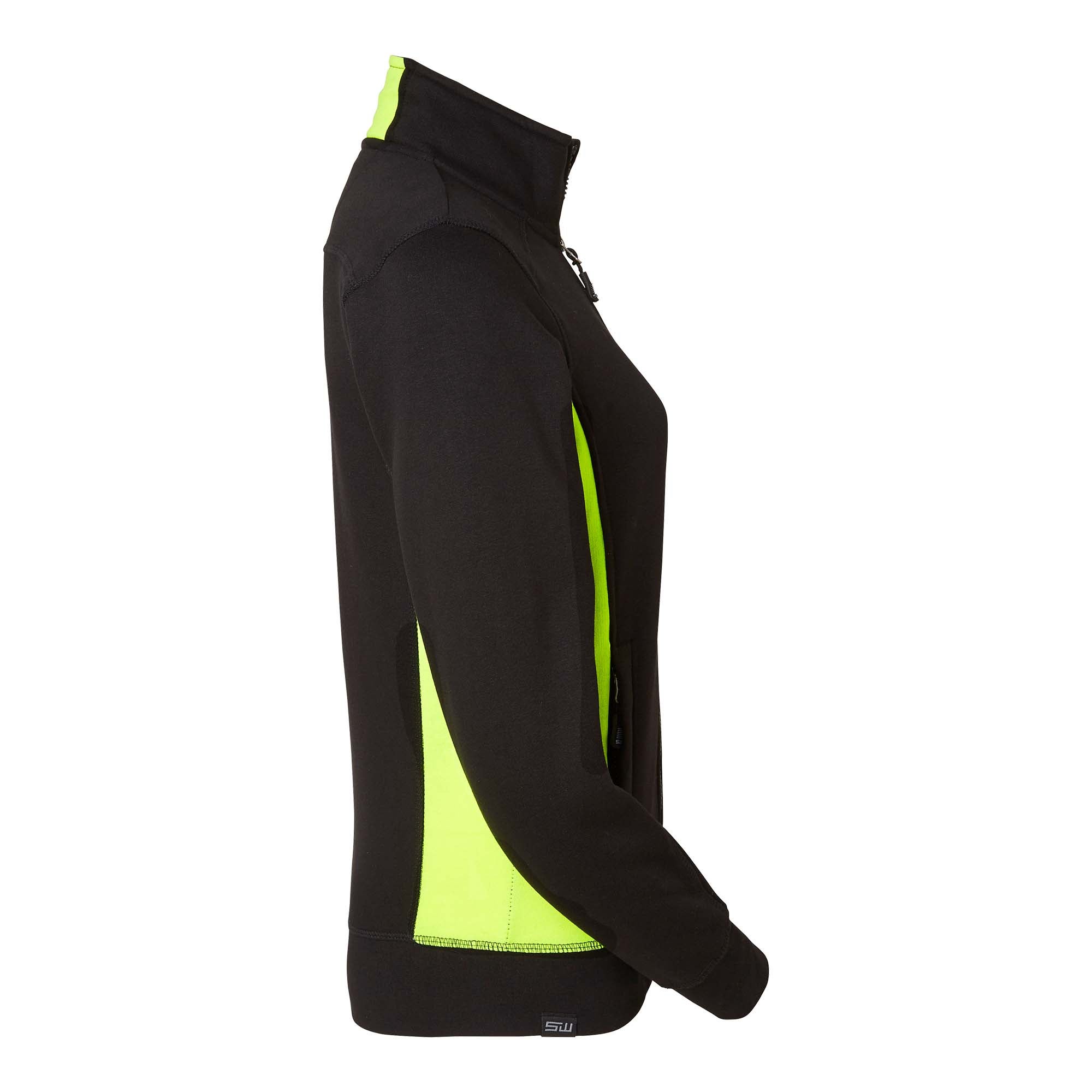 LUCY ZIP COLLAR SVART/GUL L