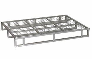 STÅLPALL MED NÄT 145 mm ELFÖRZINKAD