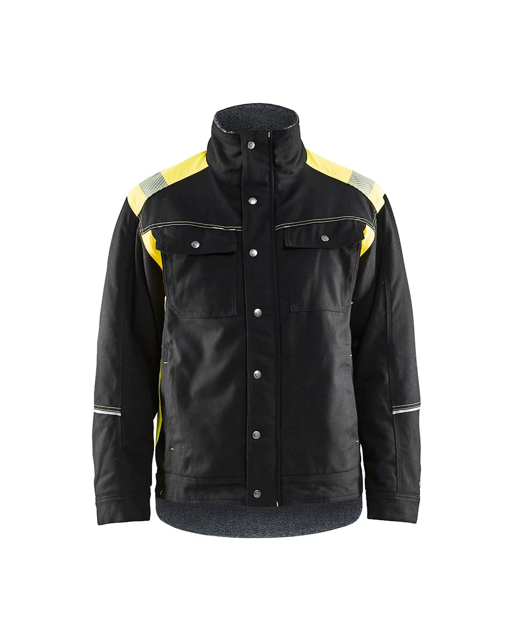 JACKA 49151370 SVART/GUL XS