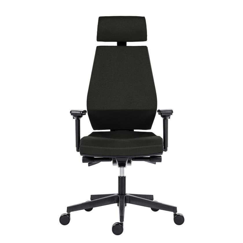 MARSEILLE, KONTORSSTOL, SVART TYG, SVART UNDERREDE, NACKSTÖD