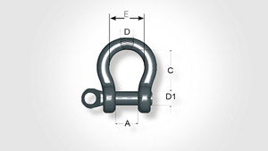 SCHACKEL H-KVAL LYR BULT=7/8"- M22 (5)