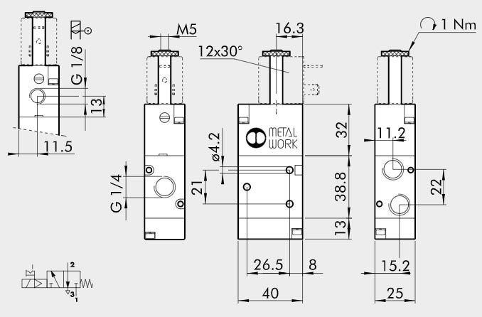 VENTIL SOV 33 SOS 1/4