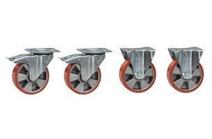 HJULSATS PU TILL TIPPCONT. 4ST