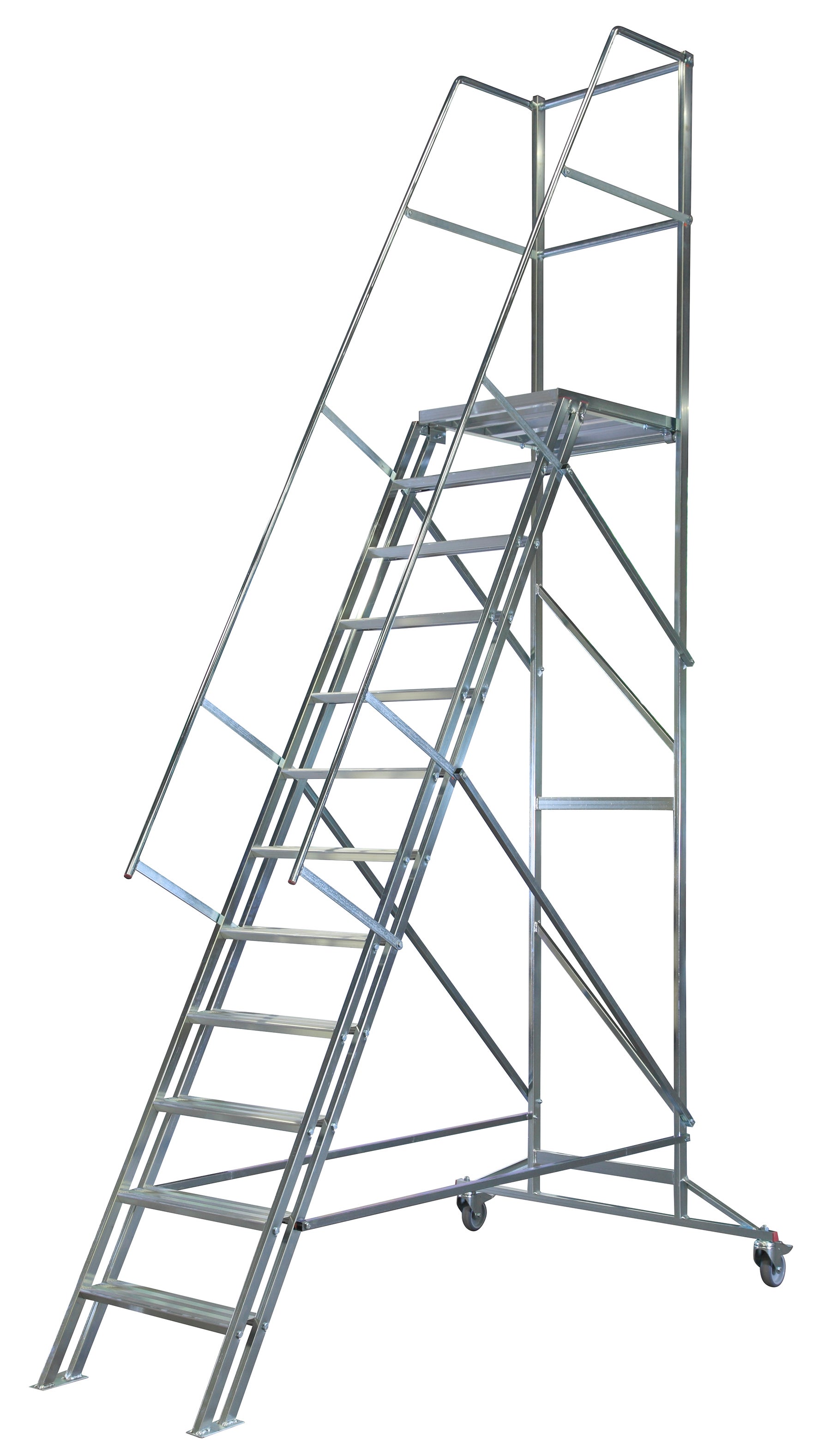 TRAPPSTEGE MED RÄCKE  2,4 M