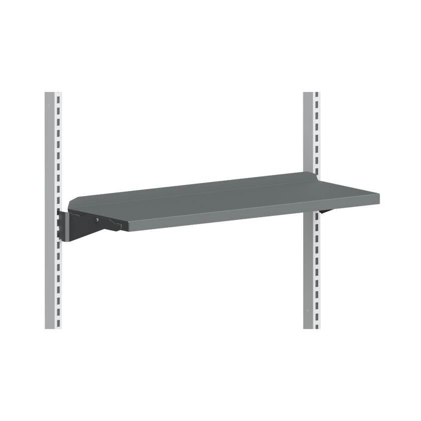 Hyllplan 900x300 mm Grå inkl. konsol