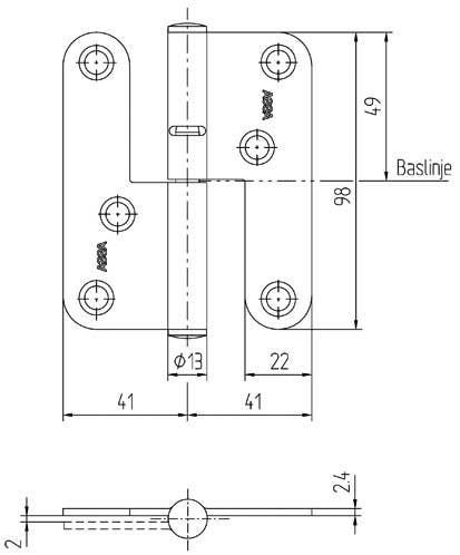 GÅNGJÄRN 3220-100MM H EFZ