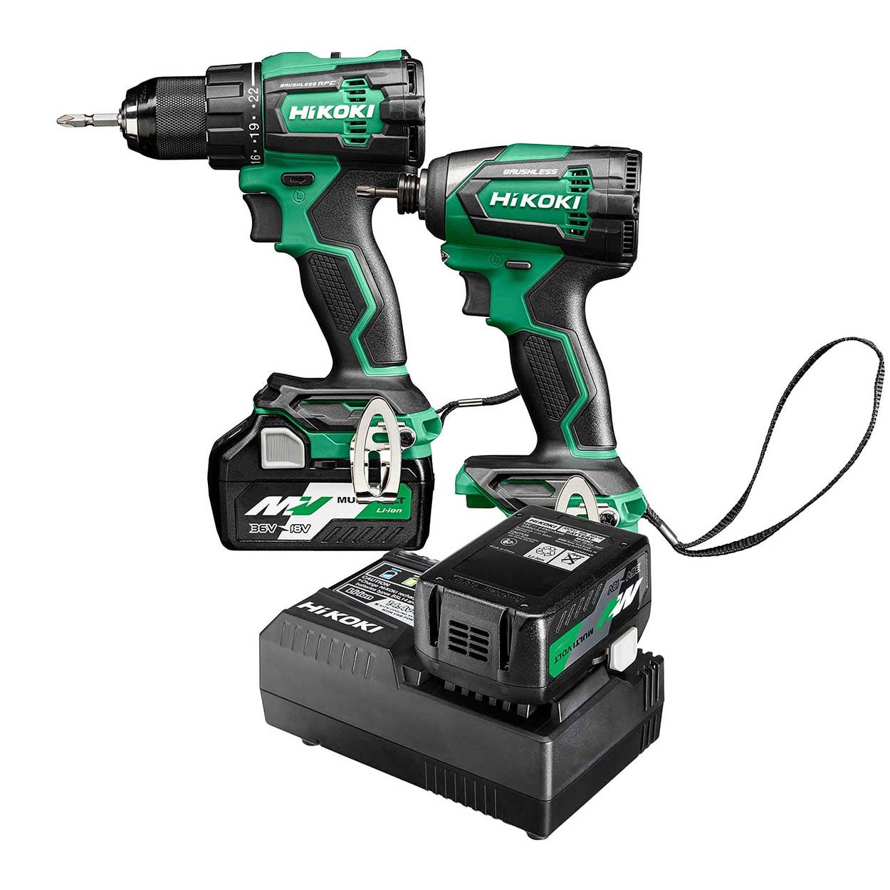 COMBO KIT KC18DE (DS/WH) HSC HIKOKI 18V 2XBSL36A18/UC18YSL3