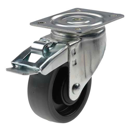 HJUL LEDB M.BROMS 100X30MM GRÅ