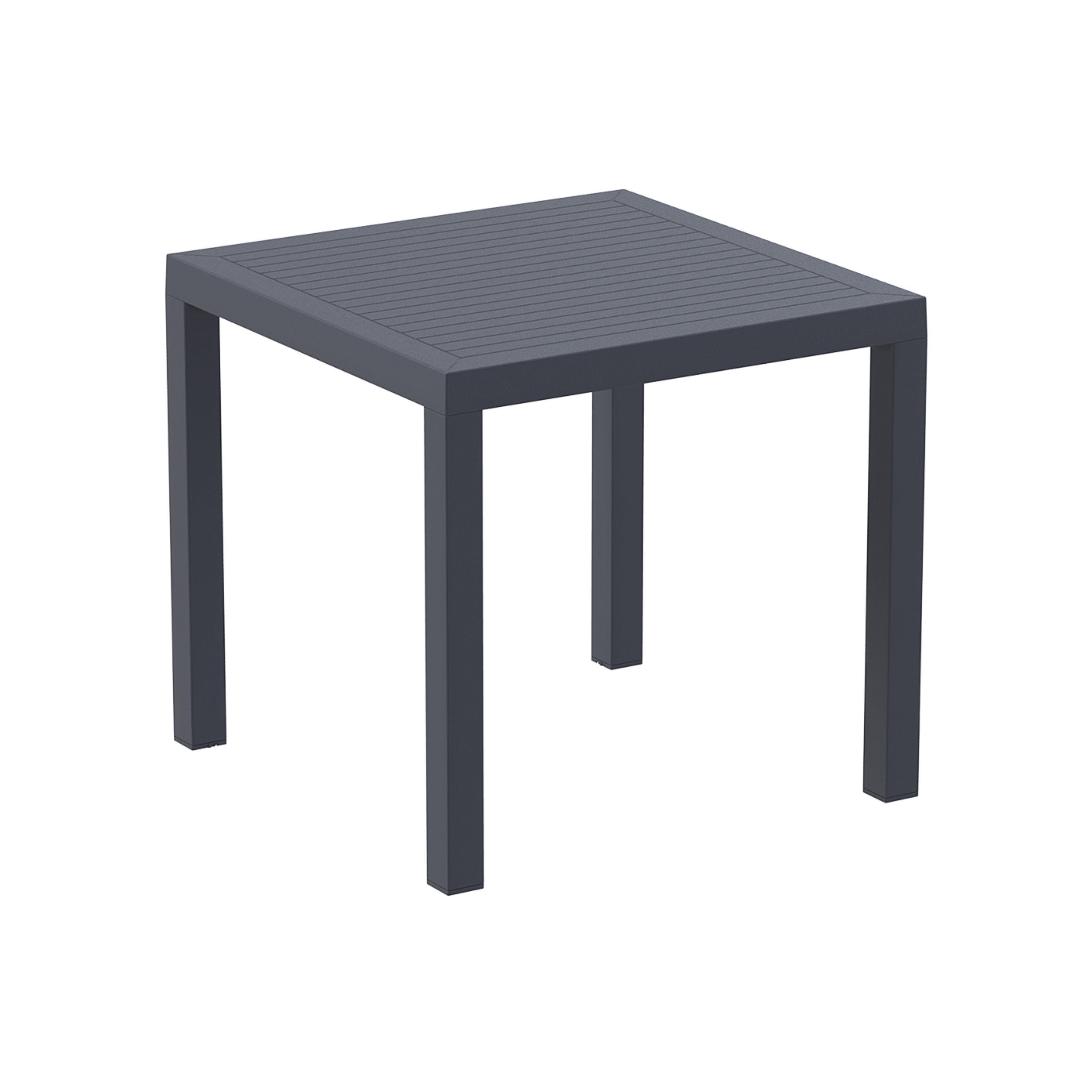 Ares bord 80x80, mörkgrå