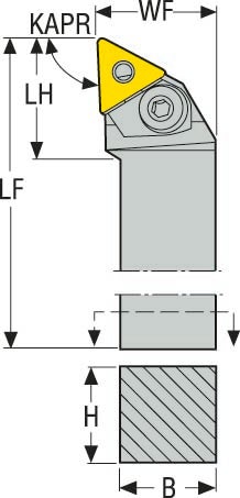 HÅLLARE PTJNR2525M16