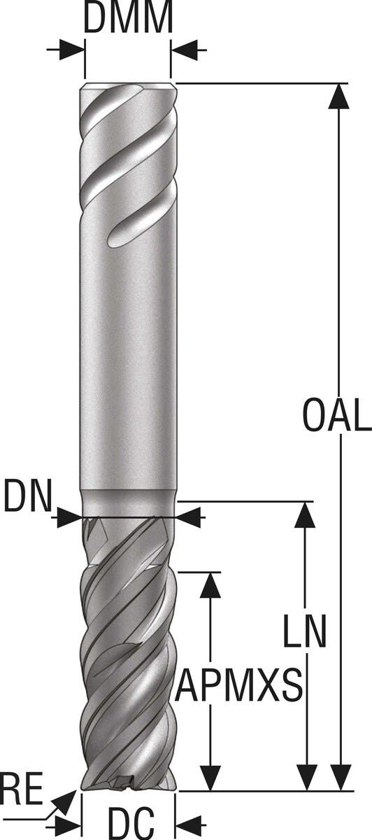 PINNFRÄS HM JS754200E2R200.9Z4 -HXT