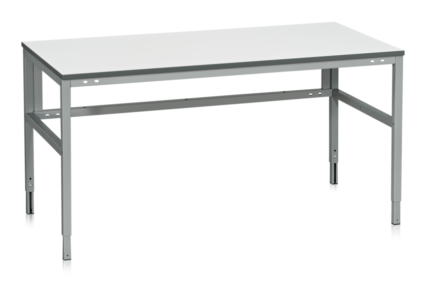 Arbetsbord LD 300 Laminat 2000 x800 mm Ljusgrå RAL 7035