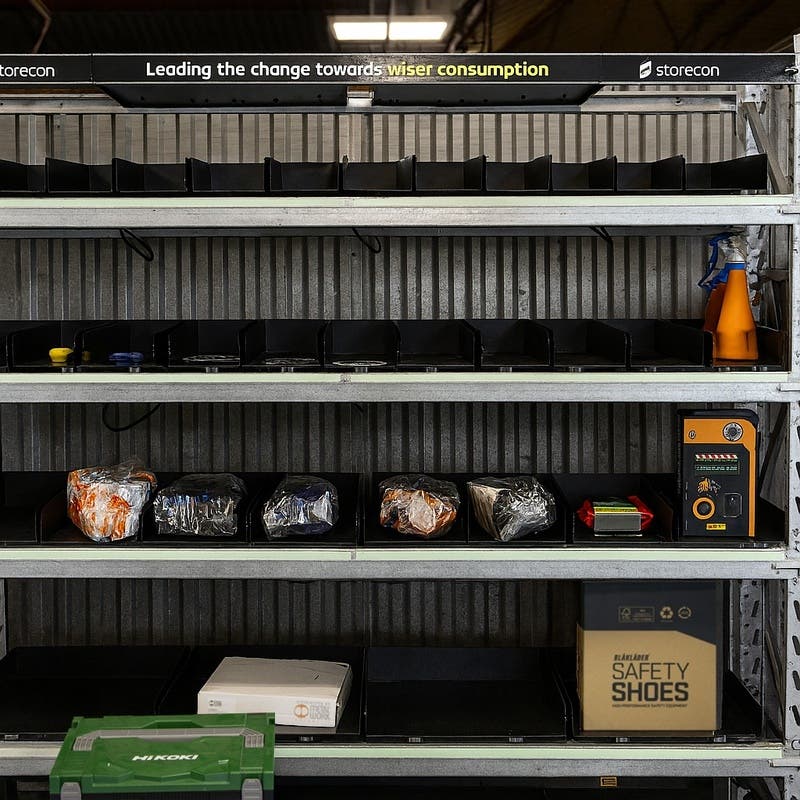 Lagerlösning hyllsystem Storecon