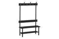 Skohylla Rör 2000 mm Svart