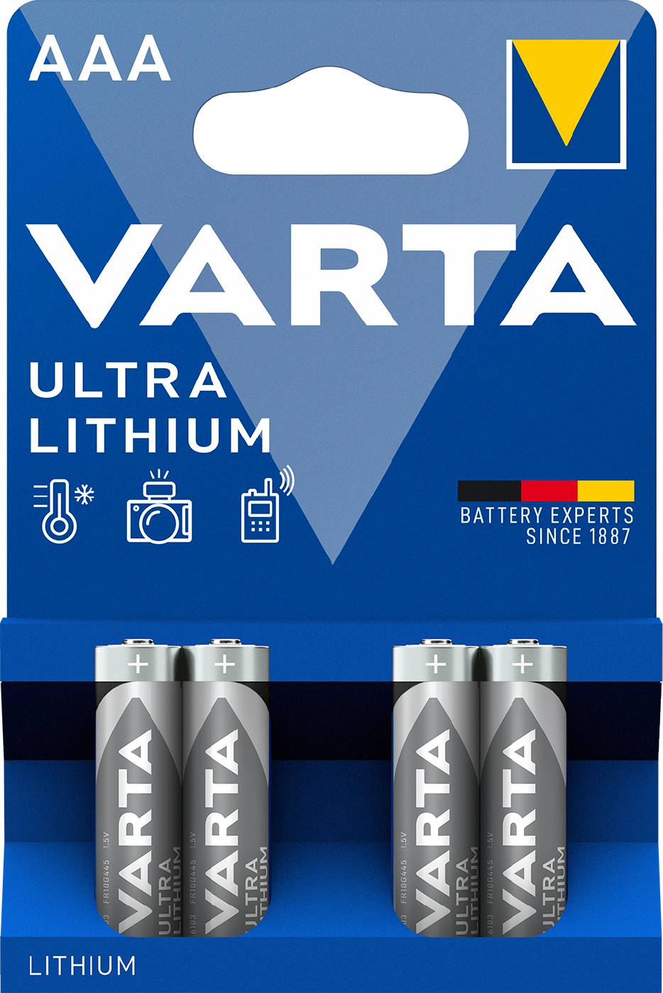 BATTERI LITHIUM AAA 4-PACK