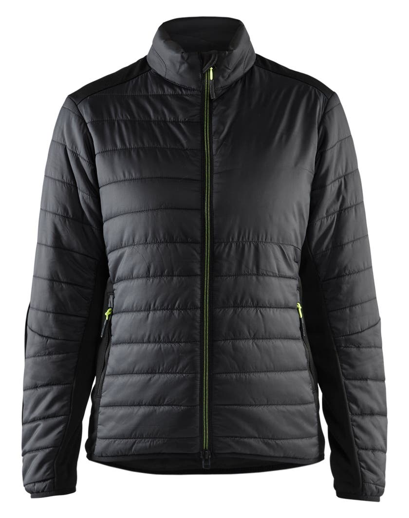 Jacka Varmfodrad Dam Svart/Var selgul XXL