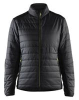 Jacka Varmfodrad Dam Svart/Var selgul XXL