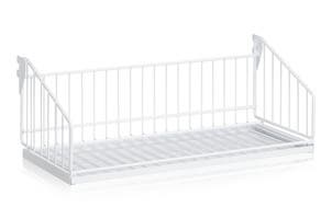 Skohylla inklusive Dropplåt 60 0 mm Vit