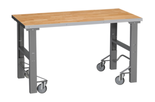 Arbetsbord HD 500 Mobil 1600x8 00 mm Ekparkett