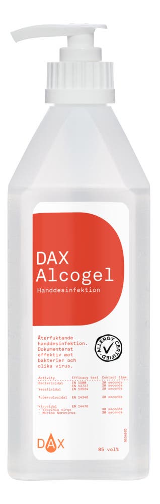Handdesinfektion 600 ml Dax Alcogel 85 med pump