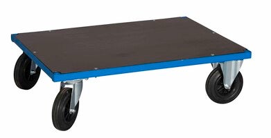 PLATTFORMSVAGN, 700X1000 270 MM BLÅ LACKERAD