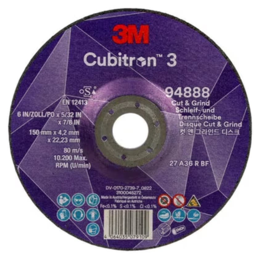 CUBITRON 3 CUT AND GRIND WHEEL, 94888