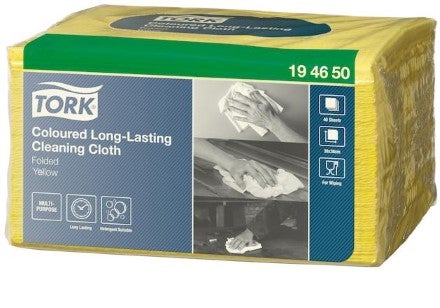 Torkduk färgkodade Gul 30x38cm Tork Rengöringsduk Färgkodad
